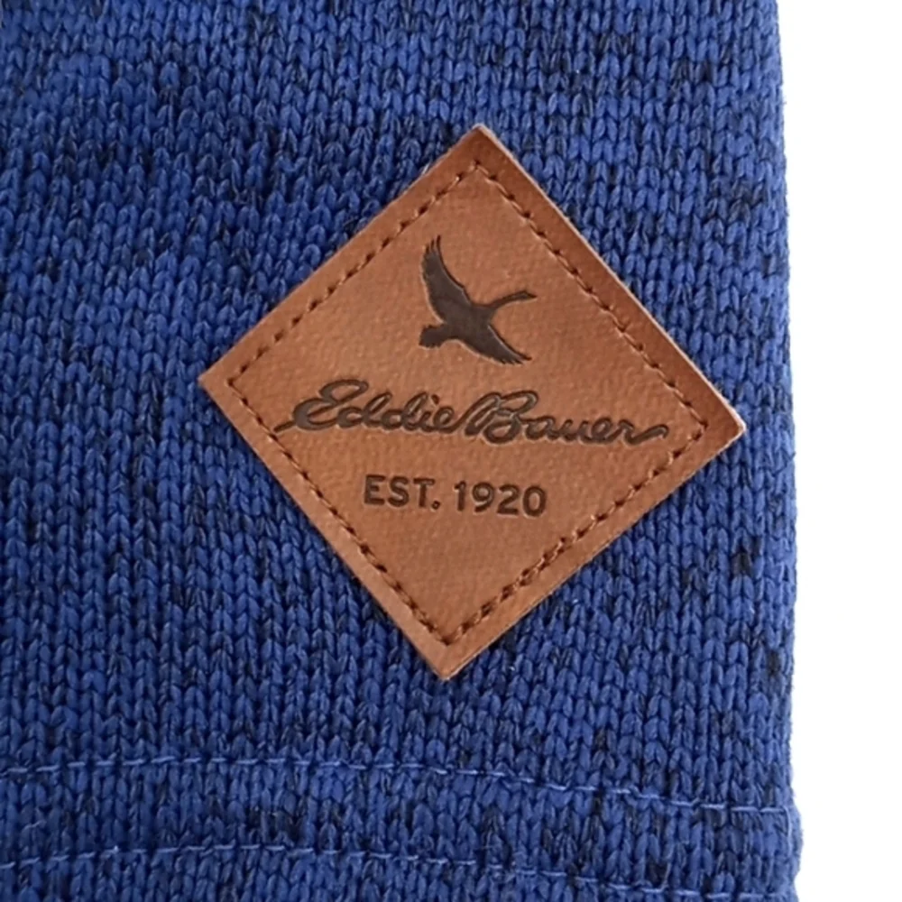 Eddie Bauer Hooded‎ Knit Full Zip Jacket Blue XS